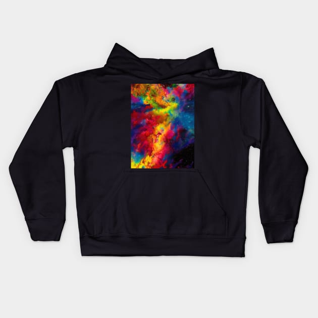 Trippy Galaxy Kids Hoodie by Trip Tank